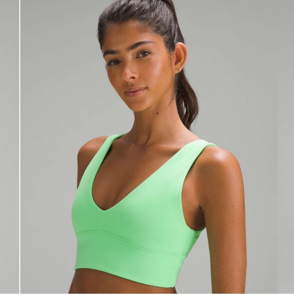 Lululemon Align V-Neck Bra Light Support, A/B Cup Pistachio